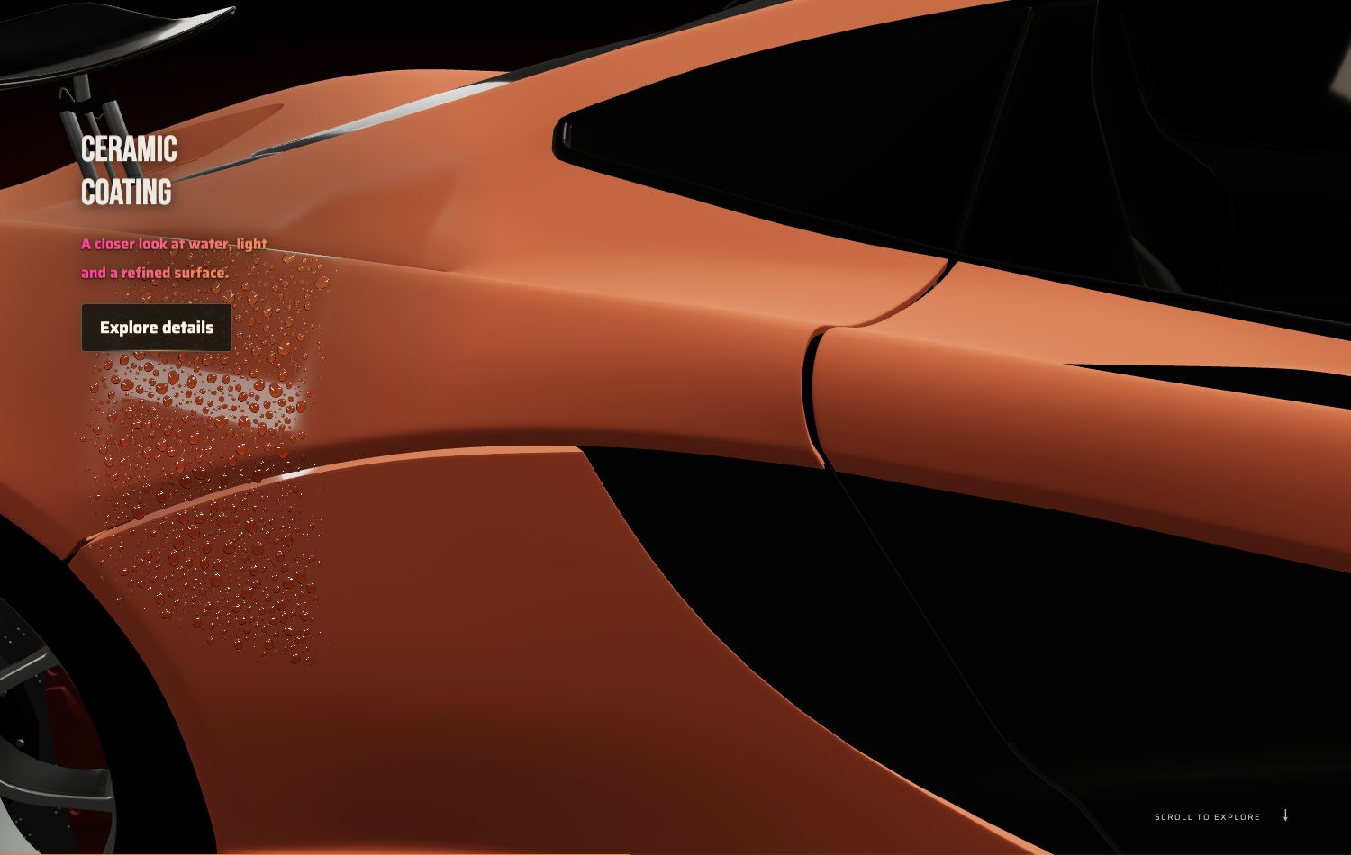 Ceramic coating chapter: water beads forming and running off the paint